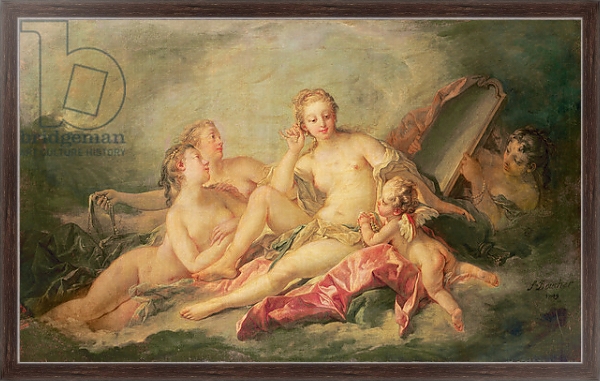 Постер La Toilette de Vénus, 1749 с типом исполнения На холсте в раме в багетной раме 221-02