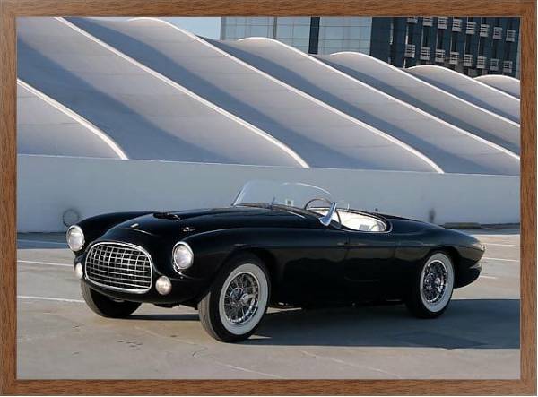 Постер Ferrari 212 225 Inter Barchetta '1952 дизайн Touring с типом исполнения На холсте в раме в багетной раме 1727.4310