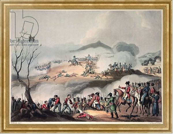 Постер Battle of Orthes, 27th February 1814, engraved by Daniel Havell с типом исполнения На холсте в раме в багетной раме NA033.1.051