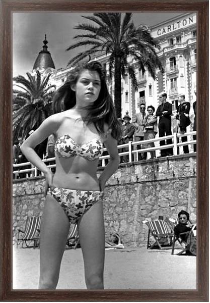Постер Bardot, Brigitte 11 с типом исполнения На холсте в раме в багетной раме 221-02
