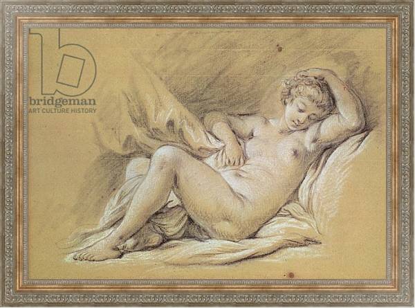 Постер Nude Woman on a Bed с типом исполнения На холсте в раме в багетной раме 484.M48.310