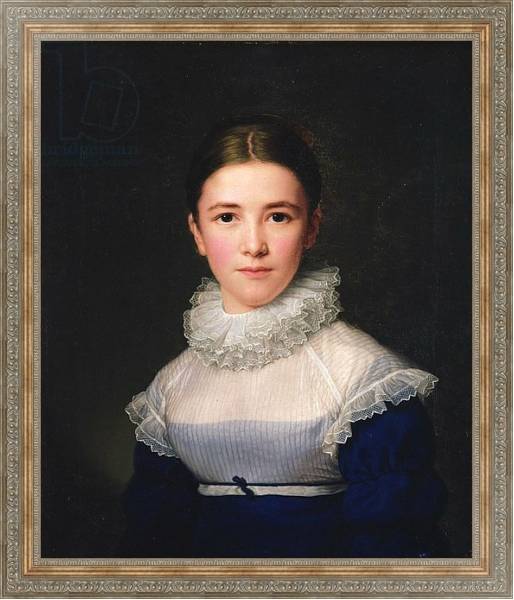Постер dortrait of Lina Groger, the foster daughter of the Artist, 1815 с типом исполнения На холсте в раме в багетной раме 484.M48.310