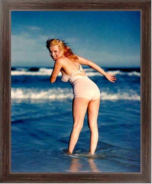 Постер Monroe, Marilyn 35 с типом исполнения На холсте в раме в багетной раме 221-02