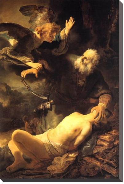 Постер Жертвоприношение Авраама 2 с типом исполнения На холсте без рамы