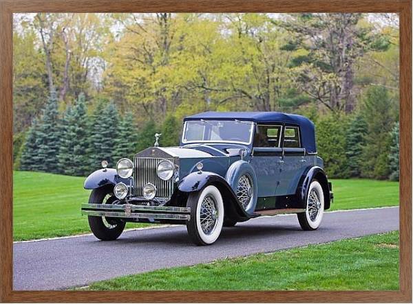 Постер Rolls-Royce Phantom Convertible Sedan by Hibbard & Darrin (I) '1929 с типом исполнения На холсте в раме в багетной раме 1727.4310