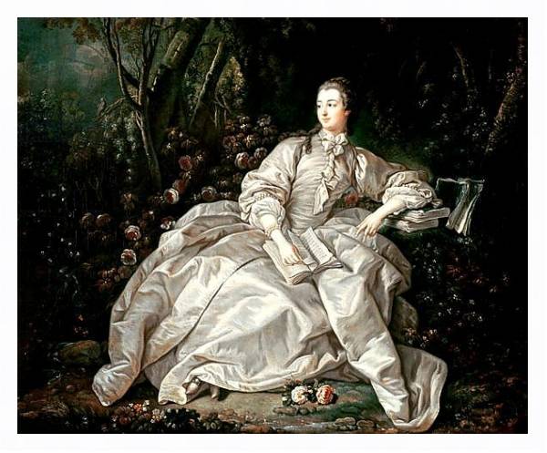 Постер Madame de Pompadour с типом исполнения На холсте в раме в багетной раме 221-03