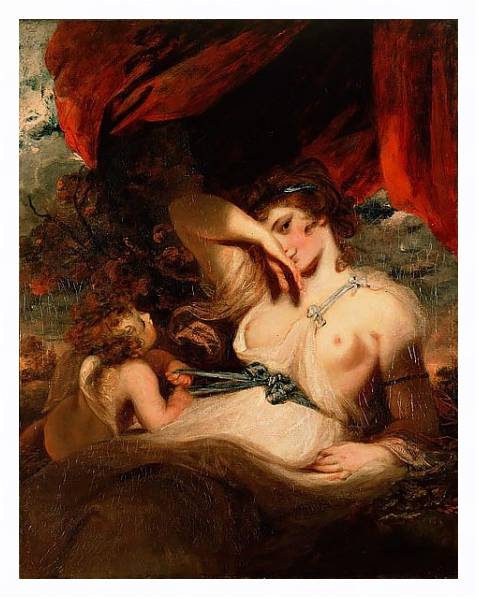 Постер Амур развязывает пояс Венеры с типом исполнения На холсте в раме в багетной раме 221-03