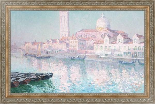 Постер Вид Венеции 4 с типом исполнения На холсте в раме в багетной раме 221-03