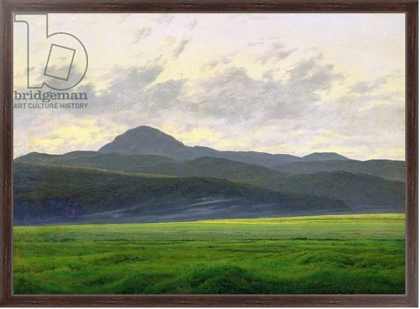Постер Mountainous landscape с типом исполнения На холсте в раме в багетной раме 221-02