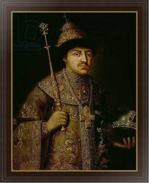 Постер Portrait of Tsar Fyodor III Alexeevich с типом исполнения На холсте в раме в багетной раме 1.023.151