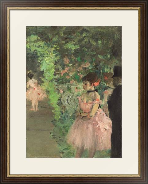 Постер Dancers Backstage, 1876-1883 с типом исполнения Под стеклом в багетной раме 1.023.036