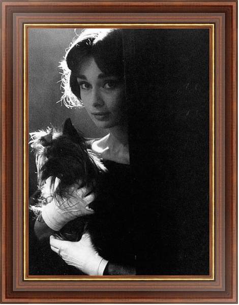 Постер Хепберн Одри 60 с типом исполнения На холсте в раме в багетной раме 35-M719P-83