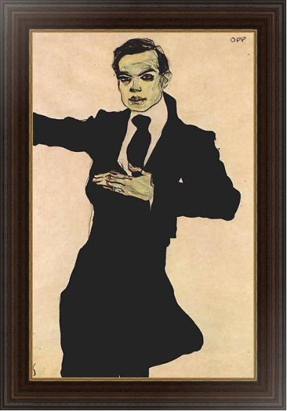 Постер Портрет Макса Оппенгеймера с типом исполнения На холсте в раме в багетной раме 1.023.151