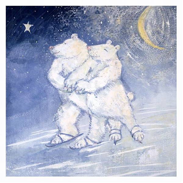 Постер Skating by Moonlight с типом исполнения На холсте в раме в багетной раме 221-03