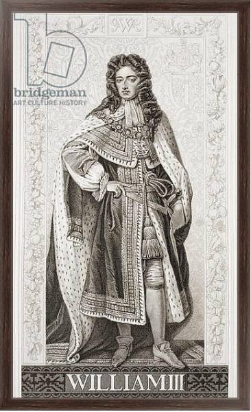Постер William III from `Illustrations of English and Scottish History' Volume II с типом исполнения На холсте в раме в багетной раме 221-02