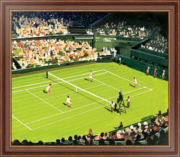Постер The centre court at Wimbledon с типом исполнения На холсте в раме в багетной раме 35-M719P-83