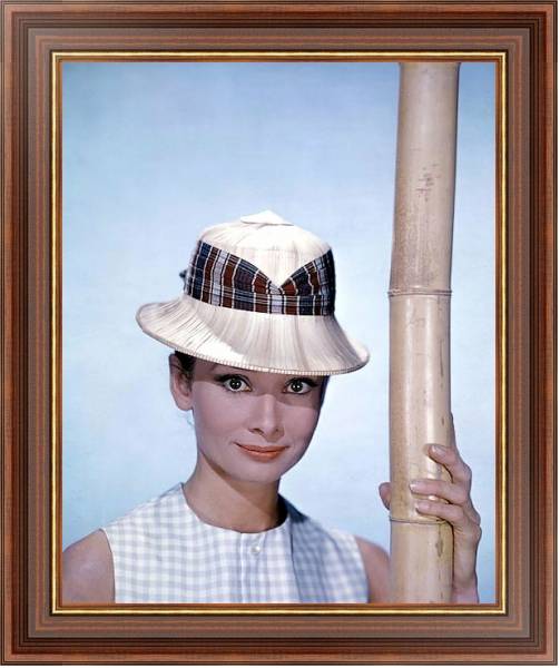 Постер Хепберн Одри 119 с типом исполнения На холсте в раме в багетной раме 35-M719P-83