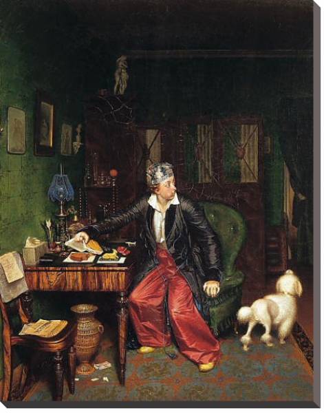 Постер Завтрак аристократа. 1848 с типом исполнения На холсте без рамы