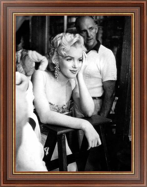 Постер Monroe, Marilyn 40 с типом исполнения На холсте в раме в багетной раме 35-M719P-83