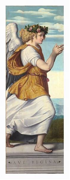 Постер Поклоняющийся ангел 2 с типом исполнения На холсте в раме в багетной раме 221-03