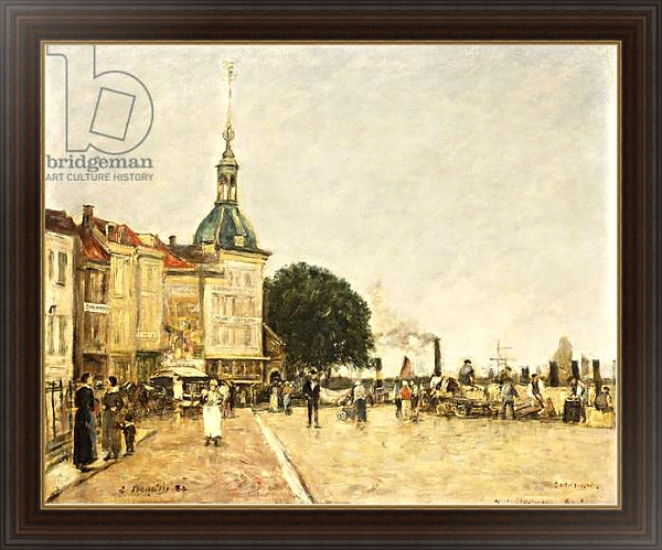 Постер Dordrecht, La Ville, 1884 с типом исполнения На холсте в раме в багетной раме 1.023.151