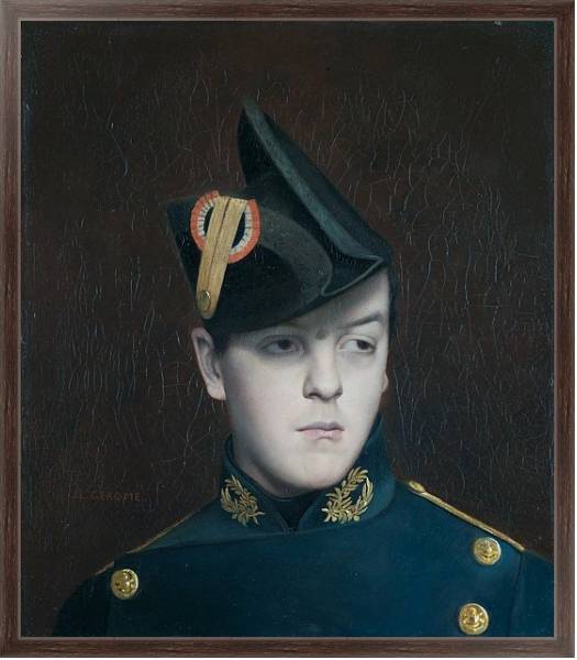 Постер Портрет Армана Жерома с типом исполнения На холсте в раме в багетной раме 221-02