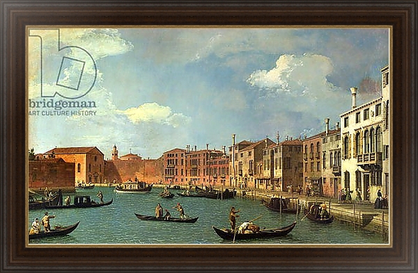 Постер View of the Canal of Santa Chiara, Venice с типом исполнения На холсте в раме в багетной раме 1.023.151