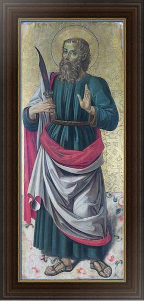 Постер Святой Бартоломью с типом исполнения На холсте в раме в багетной раме 1.023.151