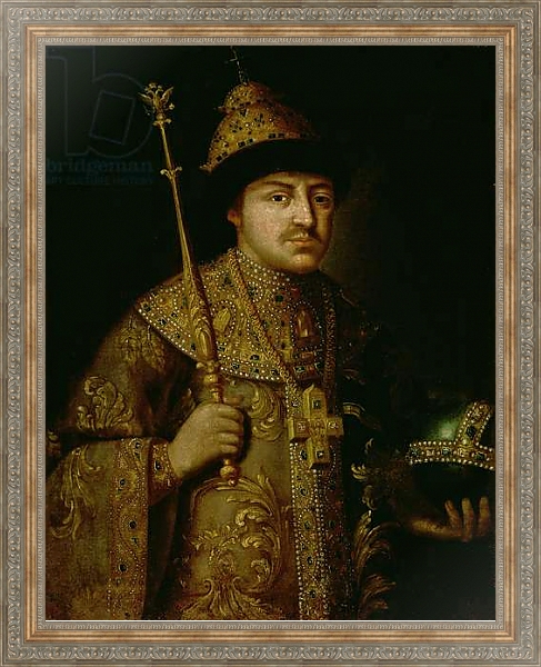 Постер Portrait of Tsar Fyodor III Alexeevich 1 с типом исполнения На холсте в раме в багетной раме 484.M48.310