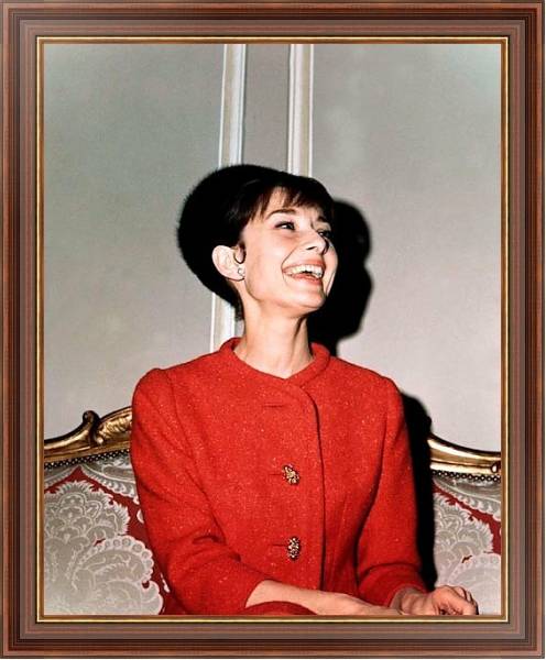 Постер Hepburn, Audrey 64 с типом исполнения На холсте в раме в багетной раме 35-M719P-83