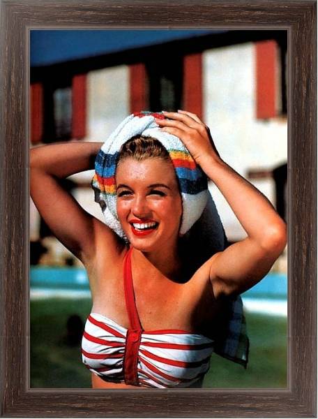 Постер Monroe, Marilyn 57 с типом исполнения На холсте в раме в багетной раме 221-02