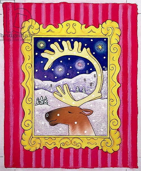 Постер Christmas Antlers, 1996 с типом исполнения На холсте без рамы
