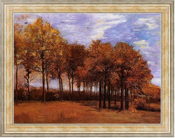 Постер Осенний пейзаж 6 с типом исполнения На холсте в раме в багетной раме NA053.0.115