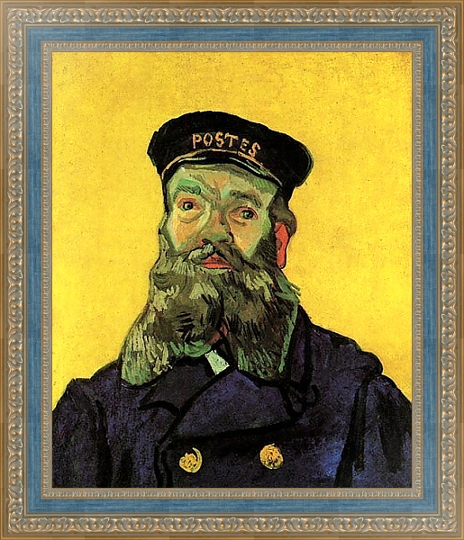 Постер Портрет почтальона Жозефа Рулена с типом исполнения На холсте в раме в багетной раме 484.M48.685