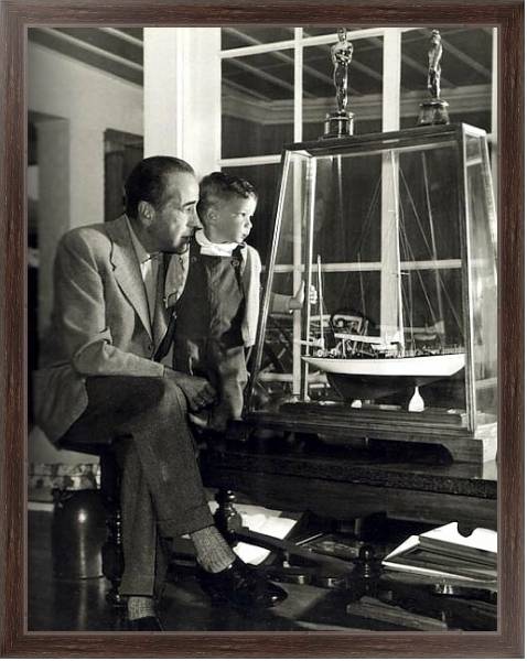 Постер Bogart, Humphrey 9 с типом исполнения На холсте в раме в багетной раме 221-02