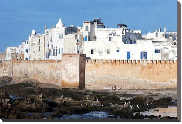 Постер Марокко. Портовый город Эс-Сувейра с типом исполнения На холсте без рамы