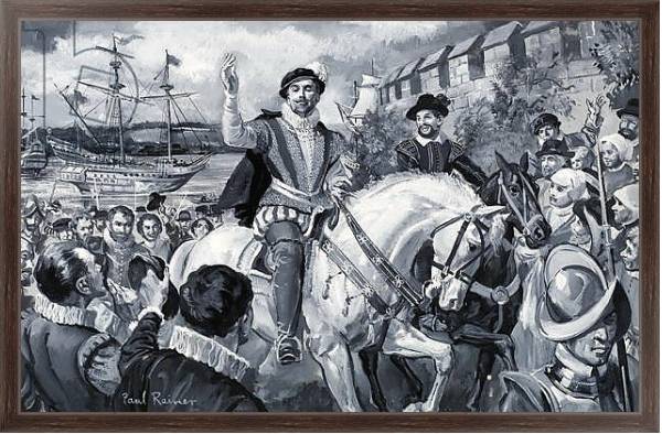 Постер Sir Francis Drake с типом исполнения На холсте в раме в багетной раме 221-02