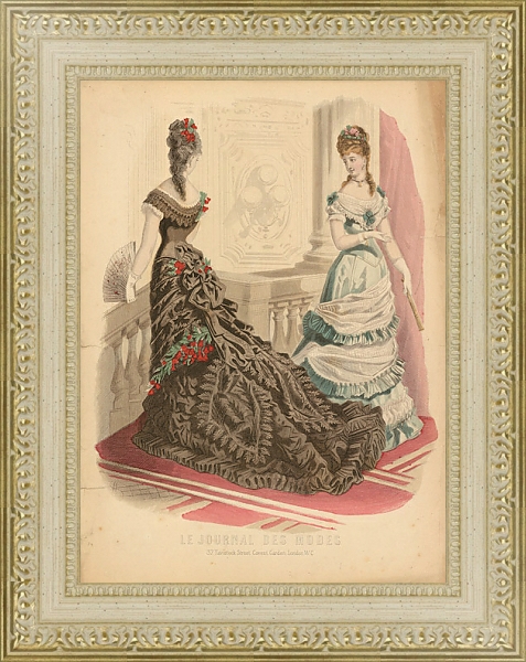Постер Le Journal Des Modes с типом исполнения Акварель в раме в багетной раме 484.M48.725