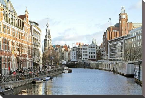 Постер Амстердам 17 с типом исполнения На холсте без рамы