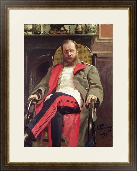 Постер Portrait of Cesar Cui, 1890 с типом исполнения Под стеклом в багетной раме 1.023.036