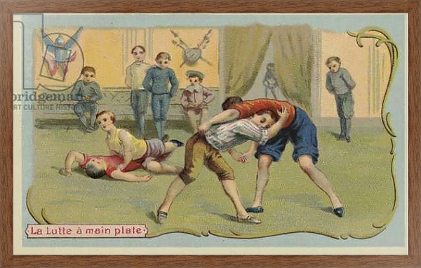 Постер Wrestling с типом исполнения На холсте в раме в багетной раме 1727.4310