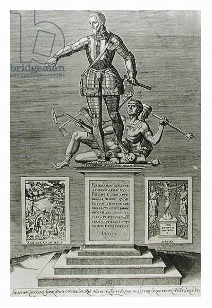 Постер Portrait Glorifying Ferdinand Alvarez of Toledo Duke of Alba с типом исполнения На холсте в раме в багетной раме 221-03