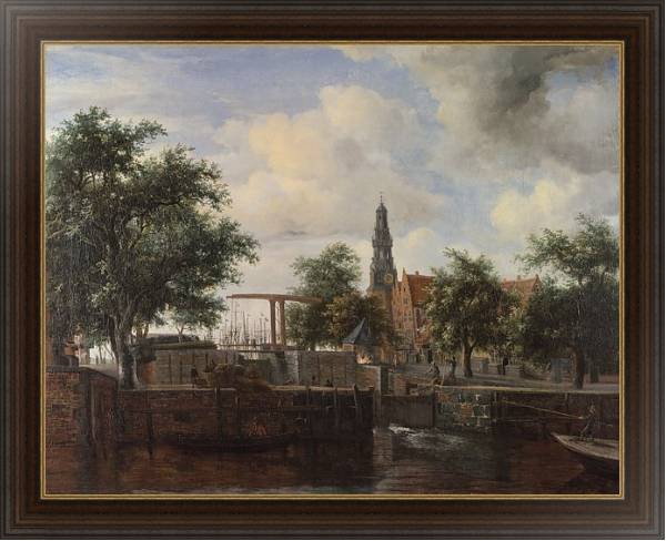 Постер Хаарлемский замок, Амстердам с типом исполнения На холсте в раме в багетной раме 1.023.151