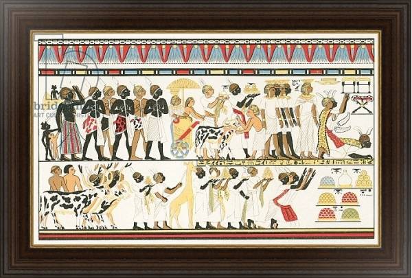Постер Hamitic art work: Wall inscriptions of Old Egypt с типом исполнения На холсте в раме в багетной раме 1.023.151