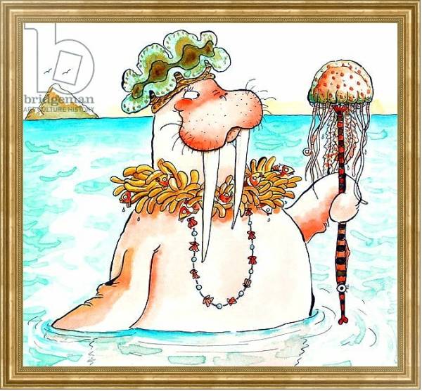 Постер Walrus Sea Queen с типом исполнения На холсте в раме в багетной раме NA033.1.051