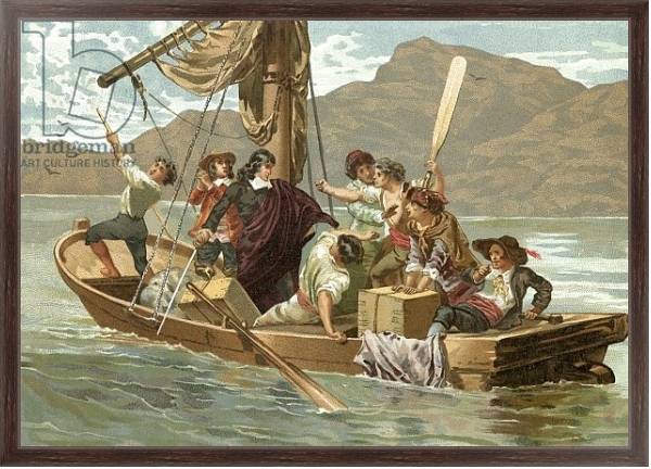 Постер Descartes and the boatmen of Elba с типом исполнения На холсте в раме в багетной раме 221-02