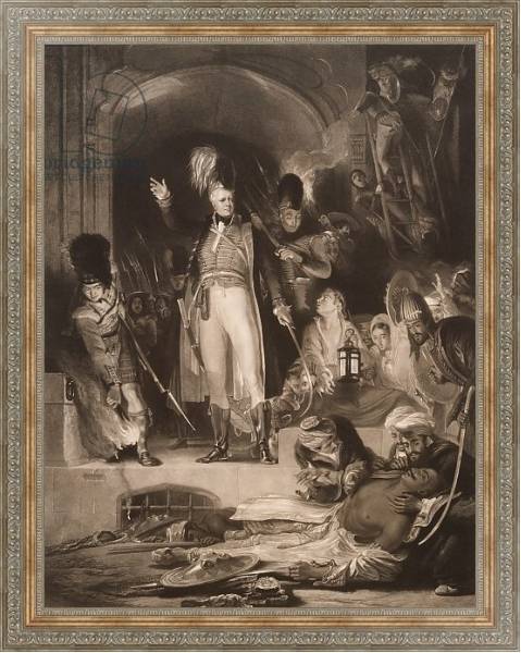 Постер Sir David Baird discovering the body of Tipu Sultan, 1843 с типом исполнения На холсте в раме в багетной раме 484.M48.310