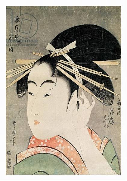 Постер Head of a Woman 4 с типом исполнения На холсте в раме в багетной раме 221-03