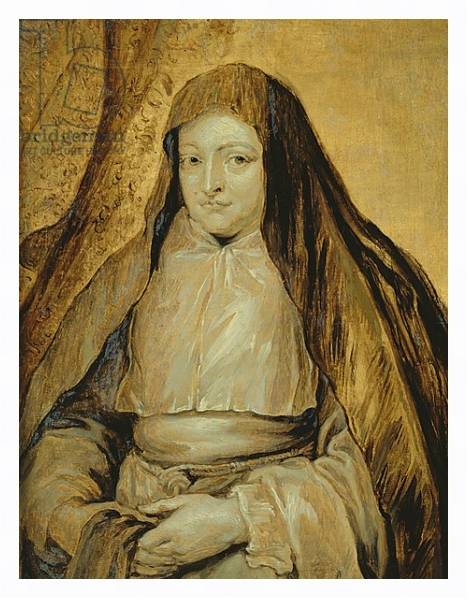 Постер Portrait of Infanta Isabella Clara Eugenia of Spain, c.1627-32 с типом исполнения На холсте в раме в багетной раме 221-03