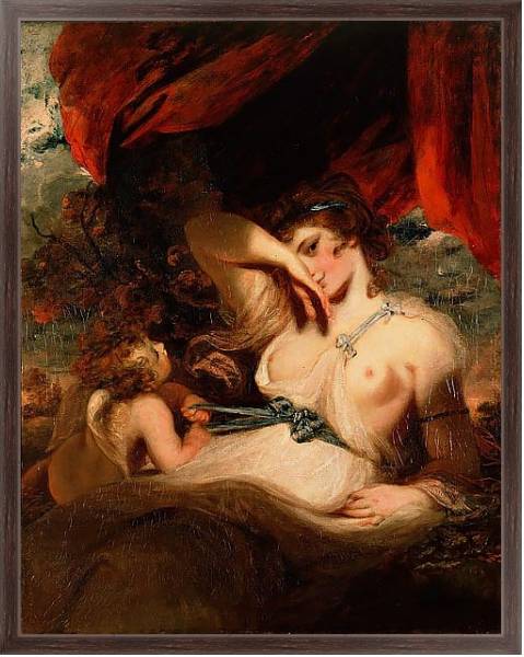 Постер Амур развязывает пояс Венеры с типом исполнения На холсте в раме в багетной раме 221-02